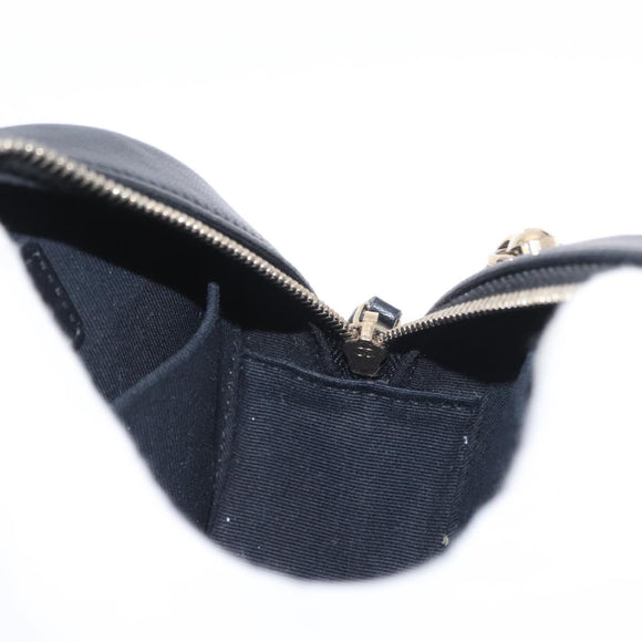 CHANEL Matelasse Shoulder Bag Lamb Skin Black Gold CC Auth ka1221SAV