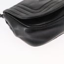 CHANEL Shoulder Bag Lamb Skin Black CC Auth ka1222-9