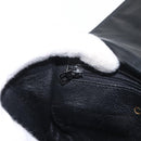 CHANEL Shoulder Bag Lamb Skin Black CC Auth ka1222-20