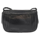 CHANEL Shoulder Bag Lamb Skin Black CC Auth ka1222-2