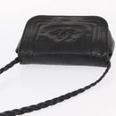 CHANEL Shoulder Bag Lamb Skin Black CC Auth ka1222-6