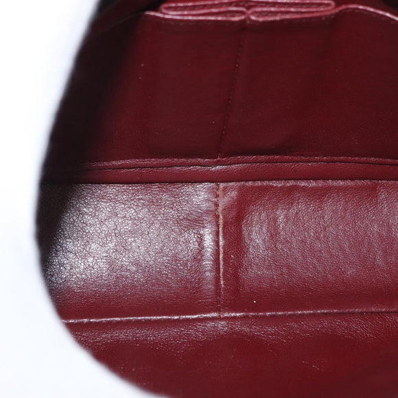 CHANEL Matelasse 20 Chain Shoulder Bag Lamb Skin Black Gold CC Auth ka1223SAV