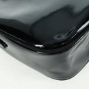 Salvatore Ferragamo Shoulder Bag Patent leather Black Gold Auth ka1226-17