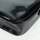 Salvatore Ferragamo Shoulder Bag Patent leather Black Gold Auth ka1226-18