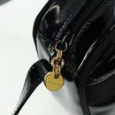 Salvatore Ferragamo Shoulder Bag Patent leather Black Gold Auth ka1226-10