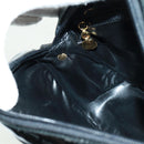 Salvatore Ferragamo Shoulder Bag Patent leather Black Gold Auth ka1226-21