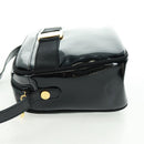 Salvatore Ferragamo Shoulder Bag Patent leather Black Gold Auth ka1226-3