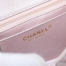 CHANEL Matelasse 17 Chain Shoulder Bag Leather Pink Gold CC Auth ka1227A-21