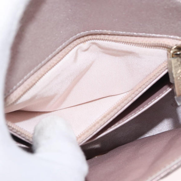 CHANEL Matelasse 17 Chain Shoulder Bag Leather Pink Gold CC Auth ka1227A