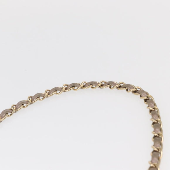 CHANEL Matelasse 17 Chain Shoulder Bag Leather Pink Gold CC Auth ka1227A