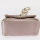 CHANEL Matelasse 17 Chain Shoulder Bag Leather Pink Gold CC Auth ka1227A-5