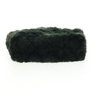 CHANEL Chain Tote Bag Leather Fur Green CC Auth ka1228-5