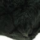 CHANEL Chain Tote Bag Leather Fur Green CC Auth ka1228-15