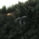 CHANEL Chain Tote Bag Leather Fur Green CC Auth ka1228-18