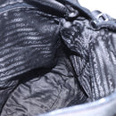 PRADA Shoulder Bag Nylon Black Silver Auth ka123-22