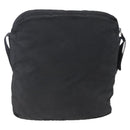 PRADA Shoulder Bag Nylon Black Silver Auth ka123-2