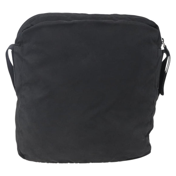 PRADA Shoulder Bag Nylon Black Silver Auth ka123