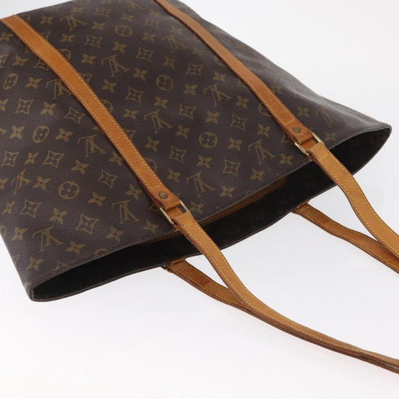 LOUIS VUITTON Monogram Sac Shopping Tote Bag M51108 LV Auth ka1230