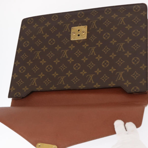 LOUIS VUITTON Monogram Porte Documents Bandouliere Bag M53338 LV Auth ka1231