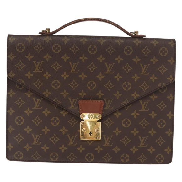 LOUIS VUITTON Monogram Porte Documents Bandouliere Bag M53338 LV Auth ka1231