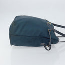PRADA Tote Bag Nylon Navy Gold Auth ka1232-3