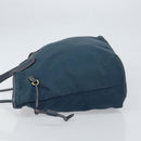 PRADA Tote Bag Nylon Navy Gold Auth ka1232-4