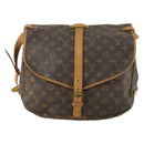 LOUIS VUITTON Monogram Saumur 35 Shoulder Bag M42254 LV Auth ka1233-13