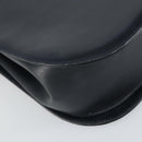 Salvatore Ferragamo Shoulder Bag Leather Navy Gold Auth ka1235-16