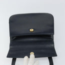 Salvatore Ferragamo Shoulder Bag Leather Navy Gold Auth ka1235-17