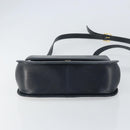 Salvatore Ferragamo Shoulder Bag Leather Navy Gold Auth ka1235-5