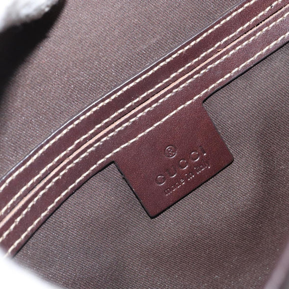 GUCCI GG Supreme Shoulder Bag PVC Beige Gold 223666 Auth ka1236