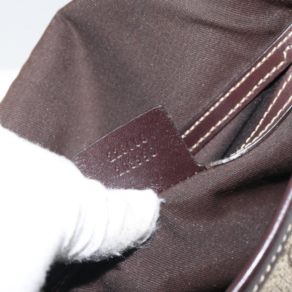 GUCCI GG Supreme Shoulder Bag PVC Beige Gold 223666 Auth ka1236