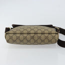 GUCCI GG Supreme Shoulder Bag PVC Beige Gold 223666 Auth ka1236-9