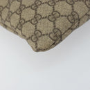 GUCCI GG Supreme Web Sherry Line Shoulder Bag PVC Beige Gold 246413 Auth ka1238-14