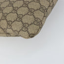 GUCCI GG Supreme Web Sherry Line Shoulder Bag PVC Beige Gold 246413 Auth ka1238-16