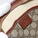 GUCCI GG Supreme Web Sherry Line Shoulder Bag PVC Beige Gold 246413 Auth ka1238-18