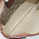 GUCCI GG Supreme Web Sherry Line Shoulder Bag PVC Beige Gold 246413 Auth ka1238-11