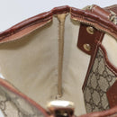 GUCCI GG Supreme Web Sherry Line Shoulder Bag PVC Beige Gold 246413 Auth ka1238-20