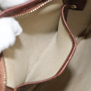 GUCCI GG Supreme Web Sherry Line Shoulder Bag PVC Beige Gold 246413 Auth ka1238-21