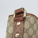 GUCCI GG Supreme Web Sherry Line Shoulder Bag PVC Beige Gold 246413 Auth ka1238-10