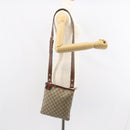 GUCCI GG Supreme Web Sherry Line Shoulder Bag PVC Beige Gold 246413 Auth ka1238-22