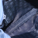 LOEWE Anagram Shoulder Bag Leather Blue Gold Auth ka124-11