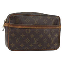 LOUIS VUITTON Monogram Compiegne 23 Clutch Bag M51847 LV Auth ka1240-1