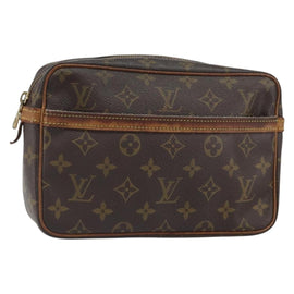 LOUIS VUITTON Monogram Compiegne 23 Clutch Bag M51847 LV Auth ka1240