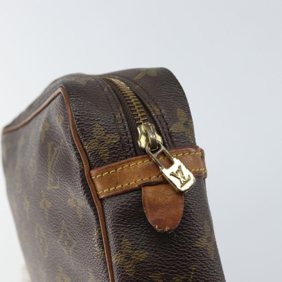 LOUIS VUITTON Monogram Compiegne 23 Clutch Bag M51847 LV Auth ka1240