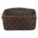 LOUIS VUITTON Monogram Compiegne 23 Clutch Bag M51847 LV Auth ka1240-13
