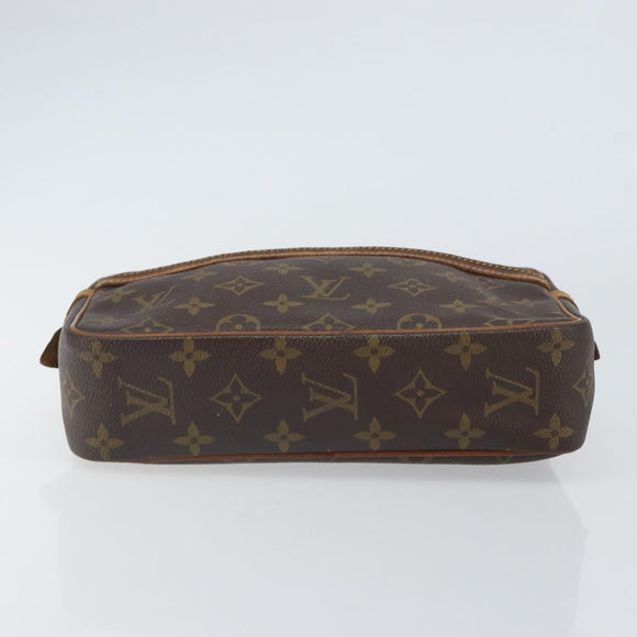 LOUIS VUITTON Monogram Compiegne 23 Clutch Bag M51847 LV Auth ka1240