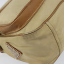 PRADA Shoulder Bag Nylon Beige Silver Auth ka1242-14