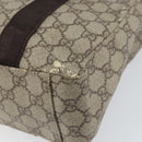 GUCCI GG Supreme Tote Bag PVC Beige Silver 141976 Auth ka1243-16