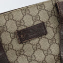 GUCCI GG Supreme Tote Bag PVC Beige Silver 141976 Auth ka1243-17